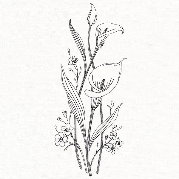 Delicate Calla Lily Stems (Vintage) - Image 6