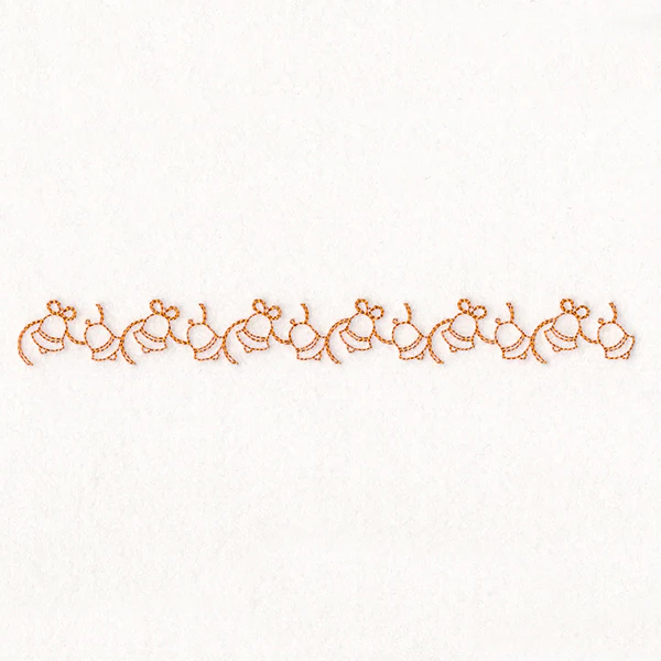 Delicate Christmas Border - Bells - Image 3
