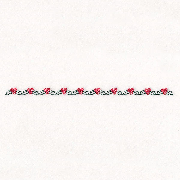 Delicate Christmas Border - Holly - Image 5