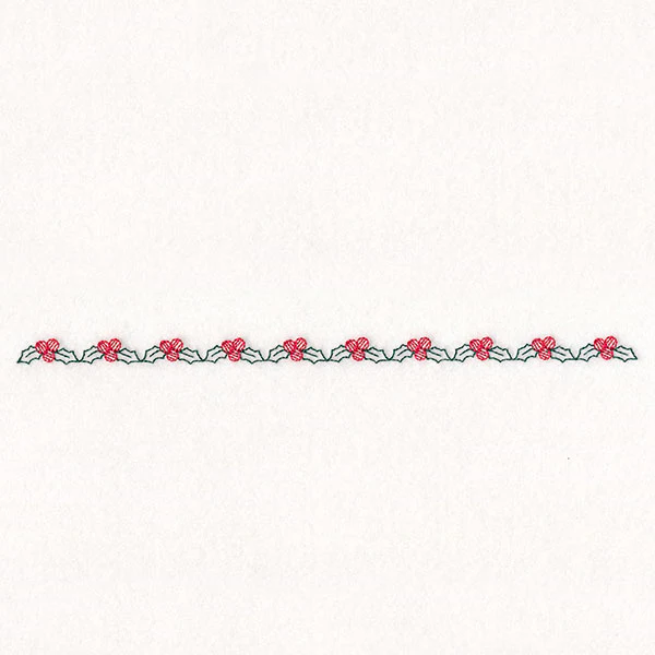 Delicate Christmas Border - Holly - Image 9