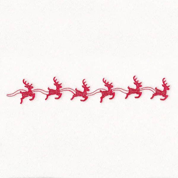 Delicate Christmas Border - Reindeer - Image 5