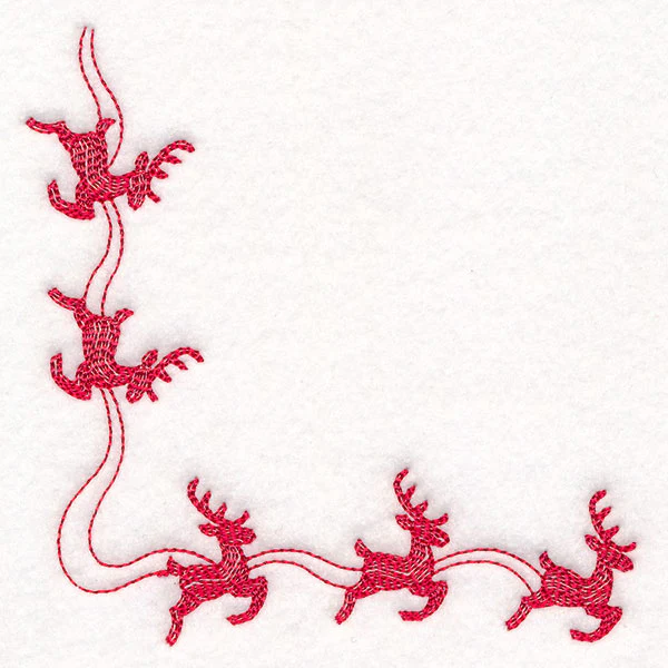 Delicate Christmas Corners - Reindeer - Image 5