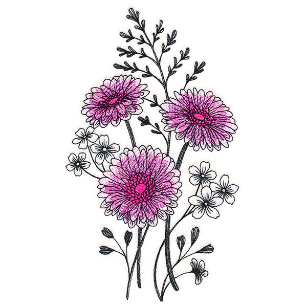 Delicate Daisy Etching - Image 3