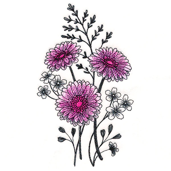 Delicate Daisy Etching - Image 4