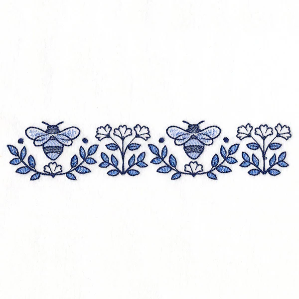 Delicate Delft Blue Border - Bee - Image 7