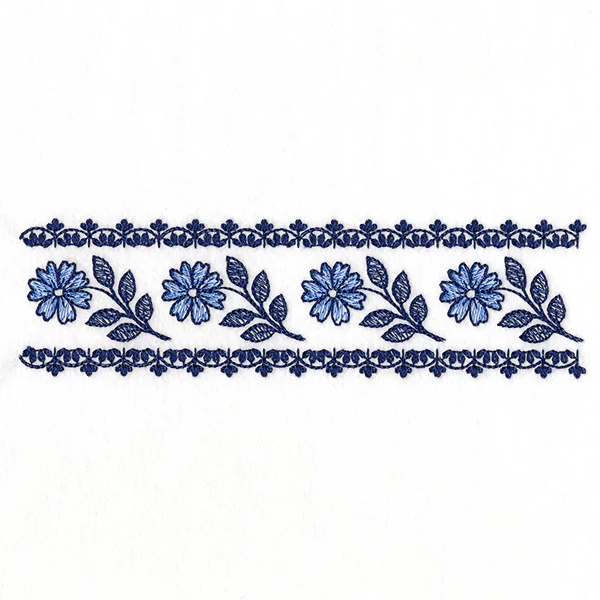 Delicate Delft Blue Border - Flower - Image 7