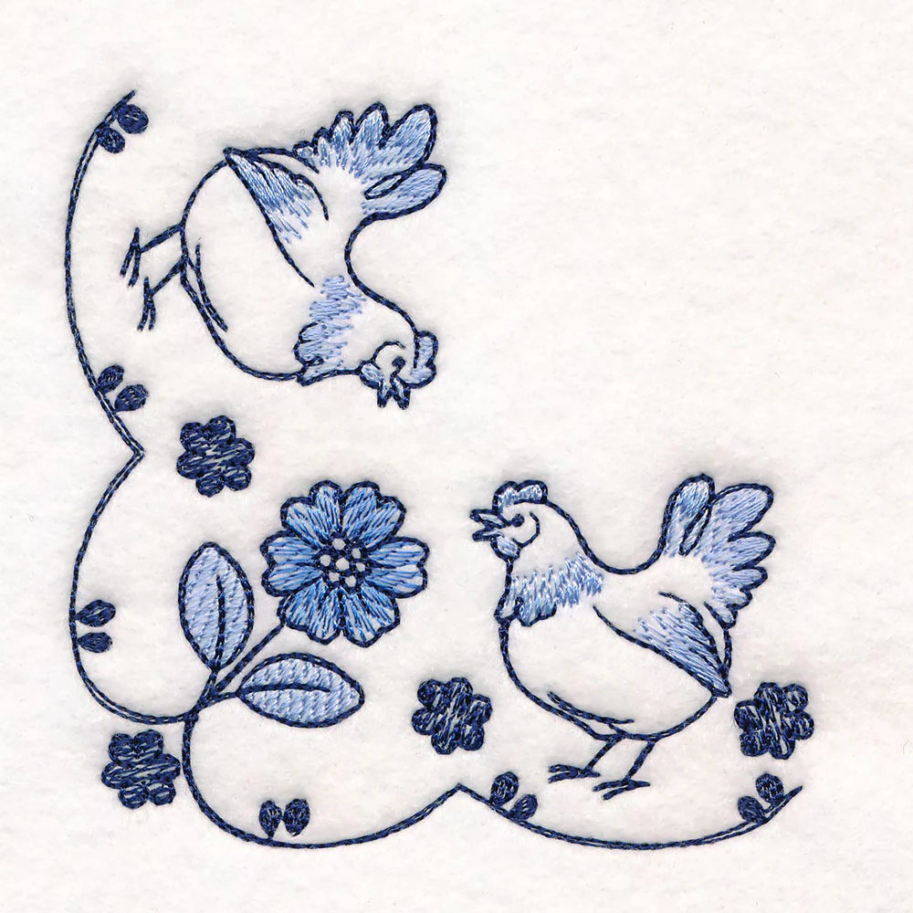 Delicate Delft Blue Corner - Chicken - Image 5