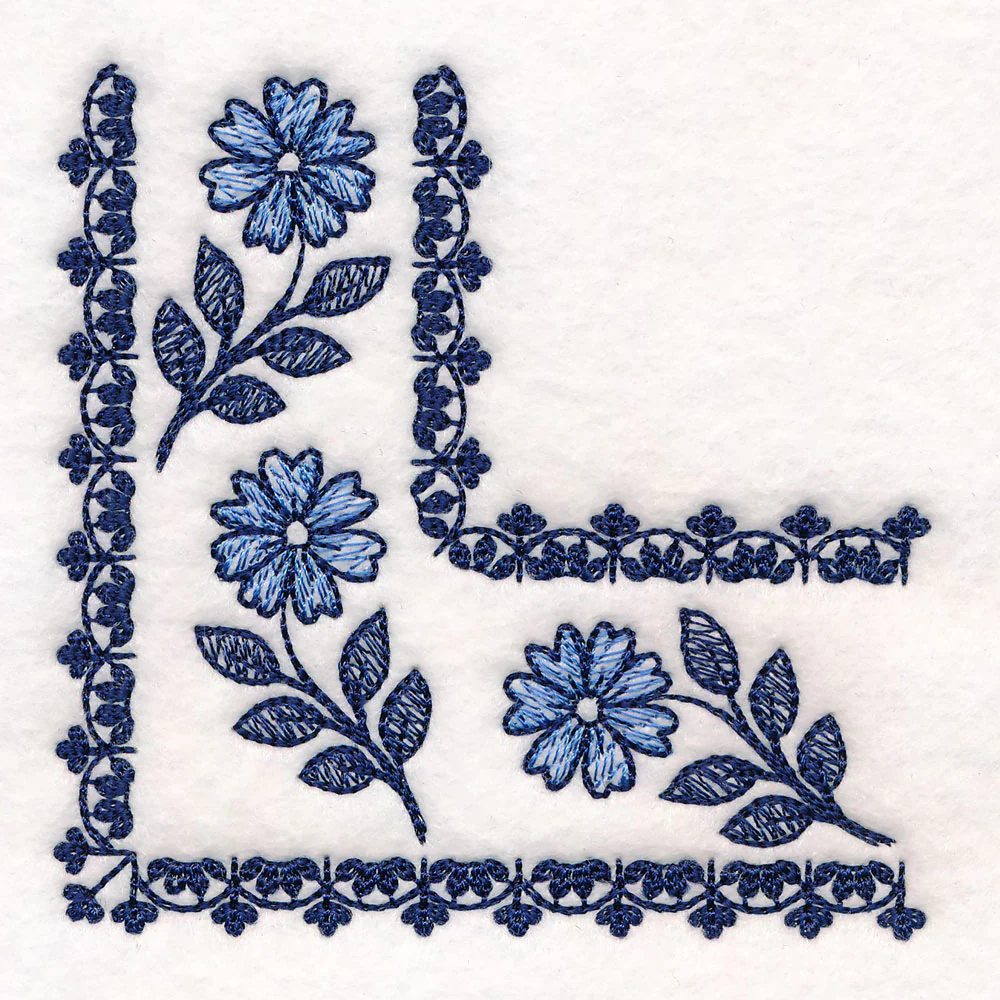 Delicate Delft Corner - Flower 1 - Image 4