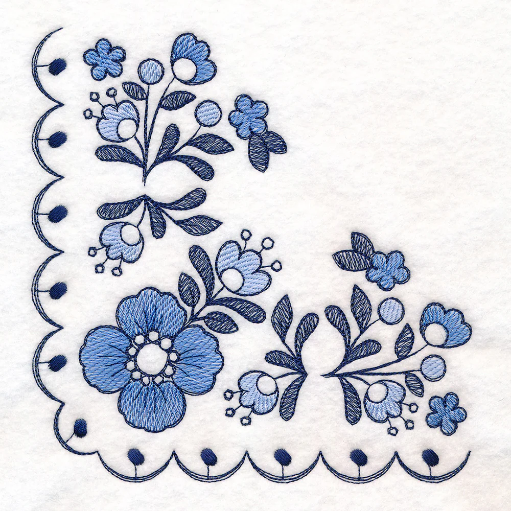 Delicate Delft Corner - Flower 2 - Image 6