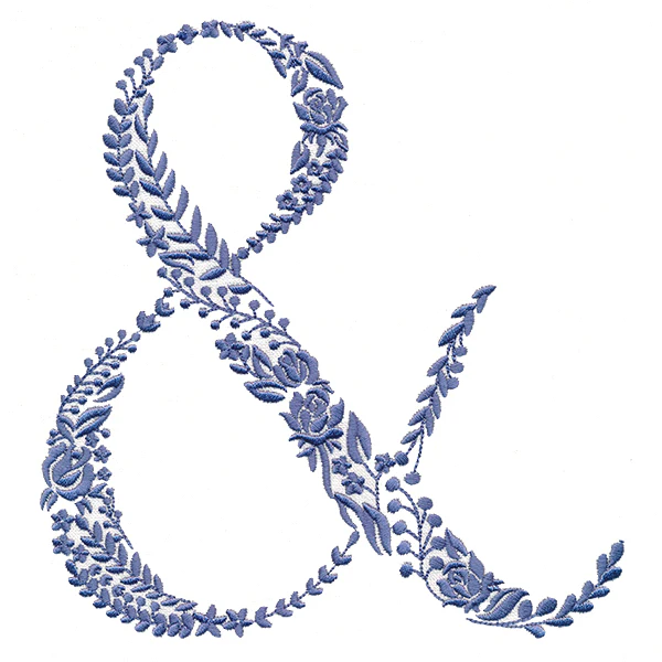 Delicate Floral Ampersand - Image 4