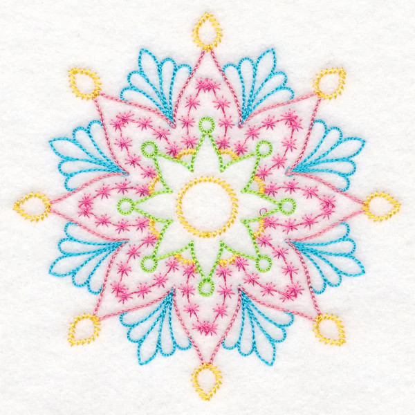 Delicate Floral Medallion (Vintage) - Image 4