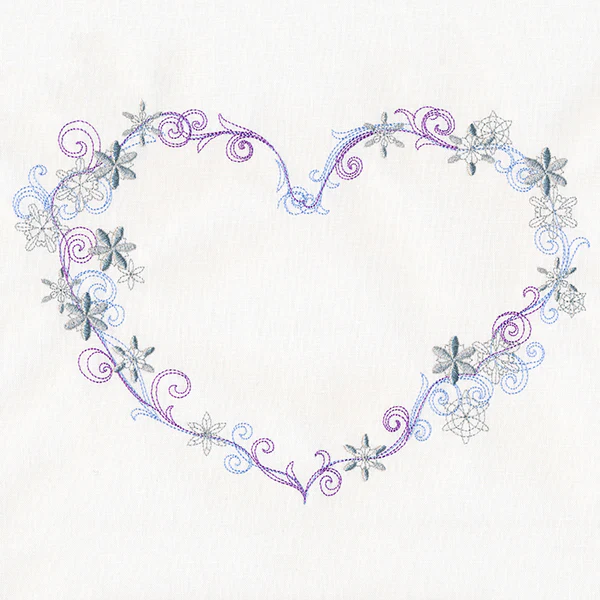 Delicate Frosted Heart - Image 4