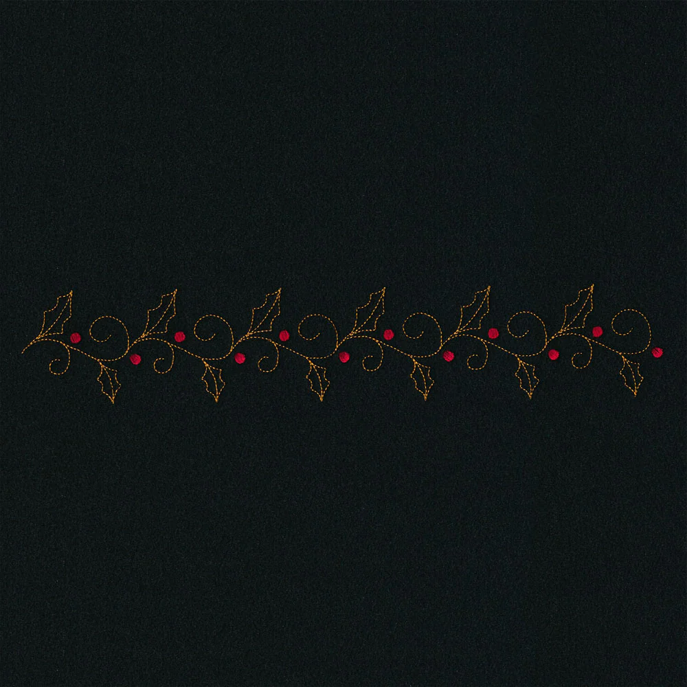 Delicate Holiday Border - Holly