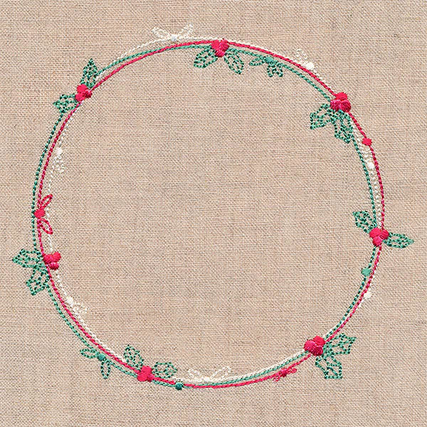 Delicate Holly & Berry Wreath - Image 4