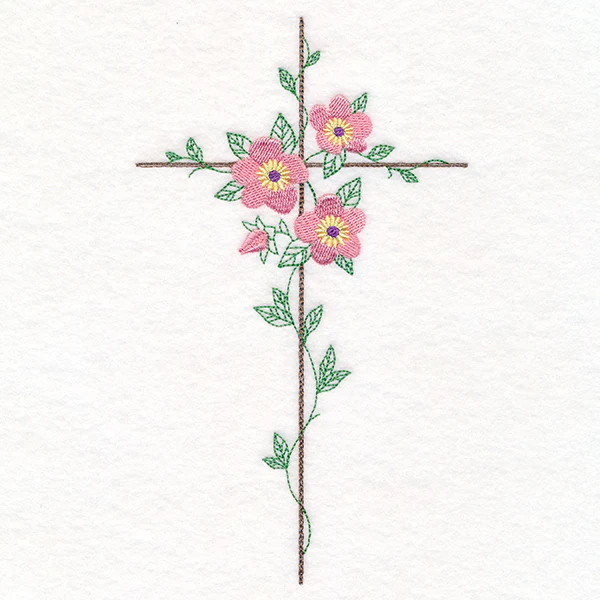 Delicate Lenten Rose Cross - Image 3
