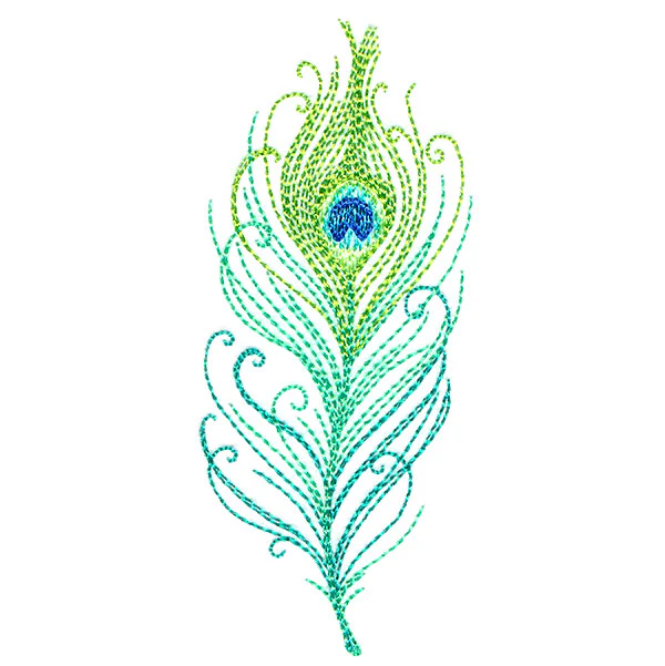 Delicate Peacock Feather - Image 5