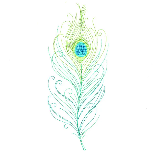 Delicate Peacock Feather - Image 6