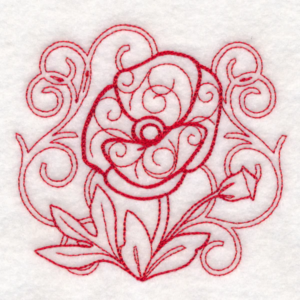 Delicate Poppy Doodle (Vintage) - Image 5