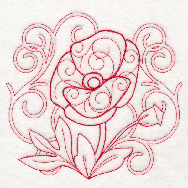 Delicate Poppy Doodle (Vintage) - Image 6
