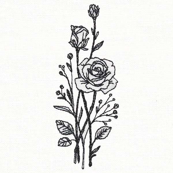 Delicate Rose Stems (Vintage) - Image 5