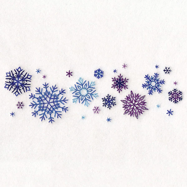 Delicate Snowflakes Border - Image 3