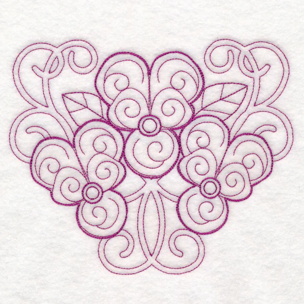 Delicate Violet Doodle (Vintage) - Image 2