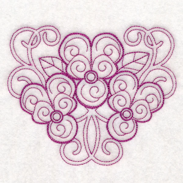 Delicate Violet Doodle (Vintage) - Image 4