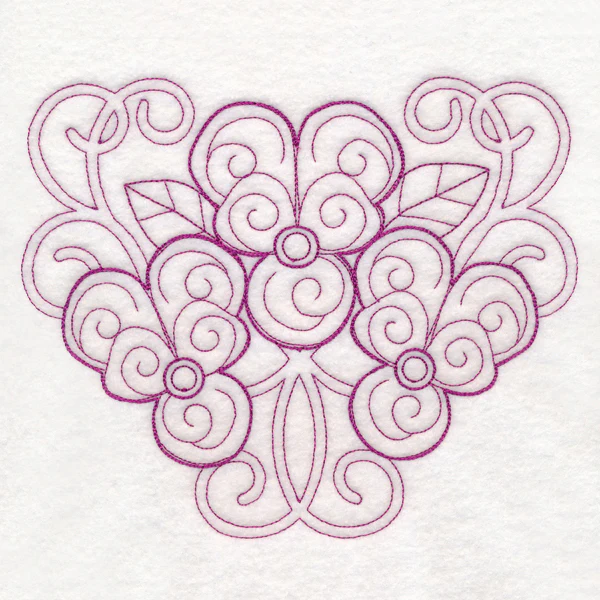 Delicate Violet Doodle (Vintage) - Image 6