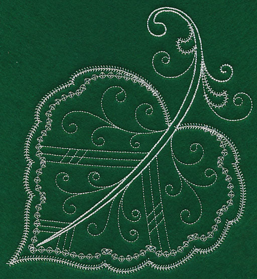 Delicate Whitework Cottonwood Leaf - Image 15