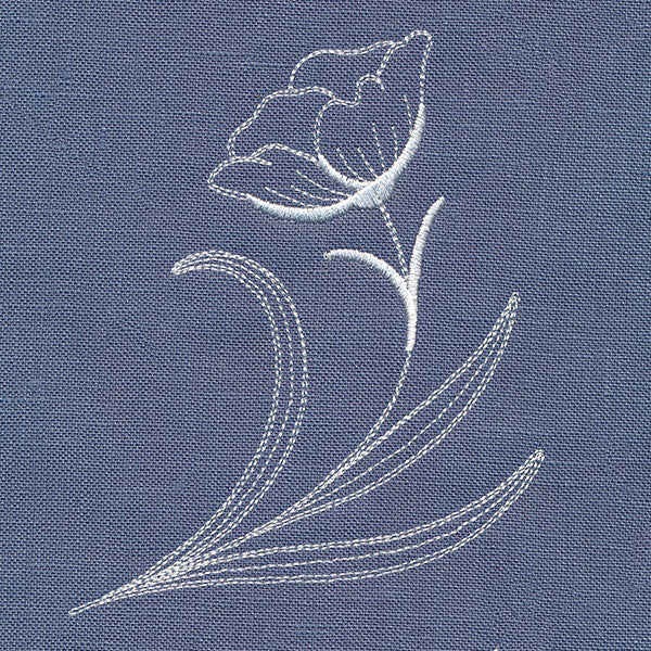 Delicate Wildflower Flourish (Whitework) - Image 5