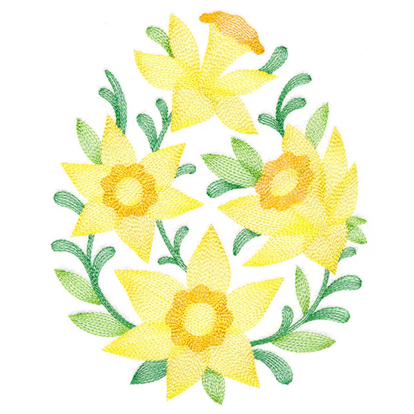 Delightful Daffodils Easter Egg - Image 9