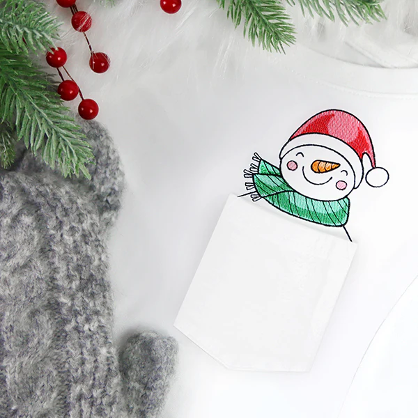 Delightful Snowman Pocket Peeker - Image 2