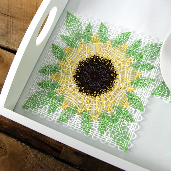 Delightful Sunflower Granny Square (Battenburg Lace) - Image 12