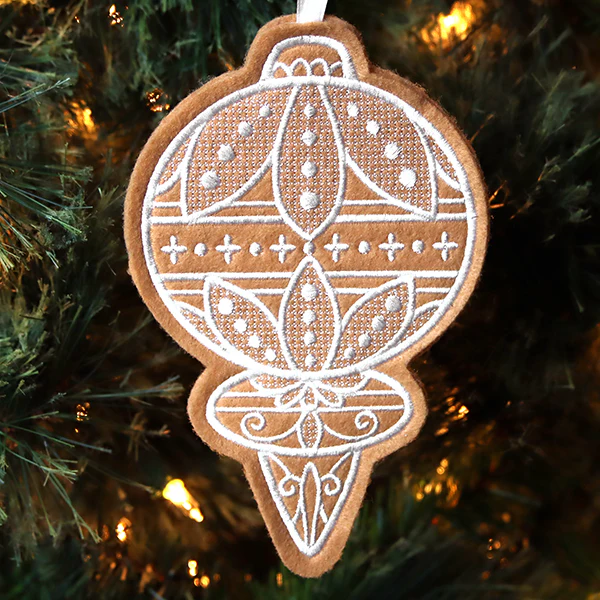 Deluxe Gingerbread Cookie - Bauble (In-the-Hoop) - Image 5