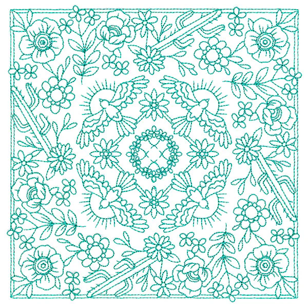 Desert Birds & Botanicals Bandana Square - Image 3