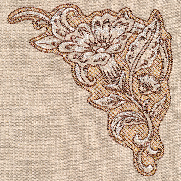 Desert Primrose Pillow Corner (Trapunto) - Image 11