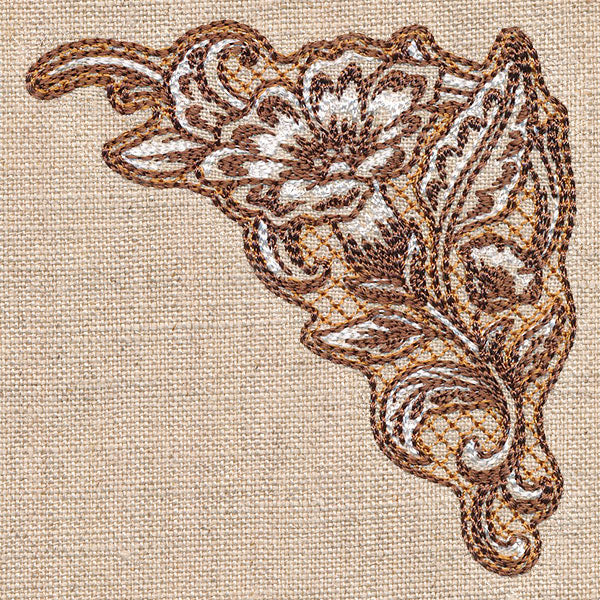 Desert Primrose Pillow Corner (Trapunto) - Image 9