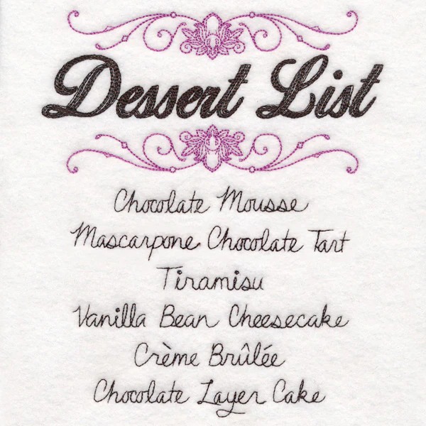 Dessert List - Image 4