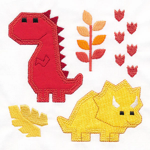 Dinos for Days - T-Rex & Triceratops (Applique) - Image 7