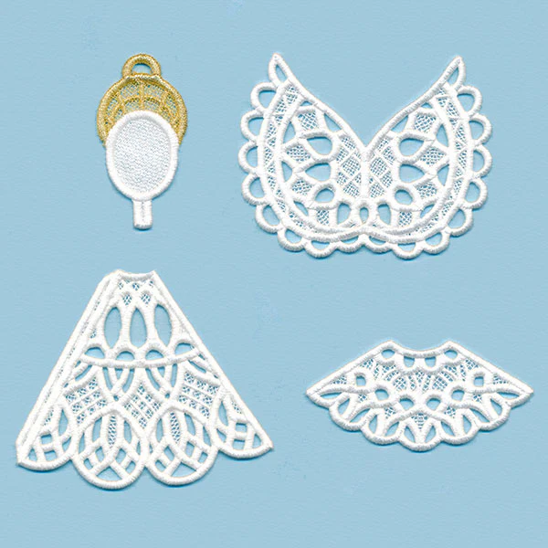 Divine Angel Ornament in 3D (Lace) - Image 2