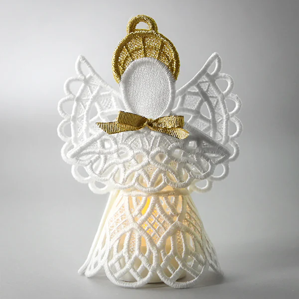 Divine Angel Ornament in 3D (Lace) - Image 3