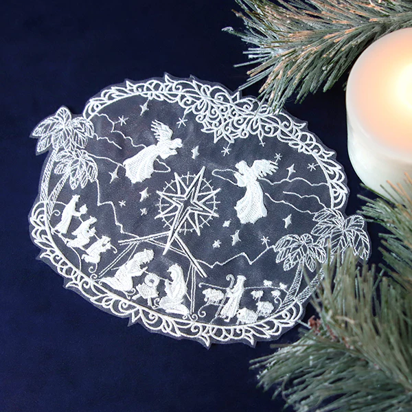 Divine Nativity Doily (Organza) - Image 9