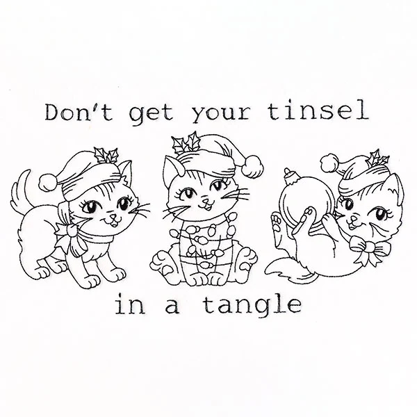 Don't Get Your Tinsel Tangle Cats