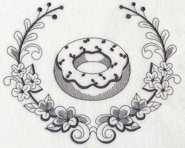Donut and Sugar Flower Laurel - Image 6