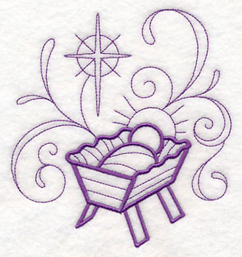 Doodle Jesus in Manger - Image 3