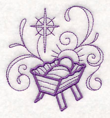 Doodle Jesus in Manger - Image 4