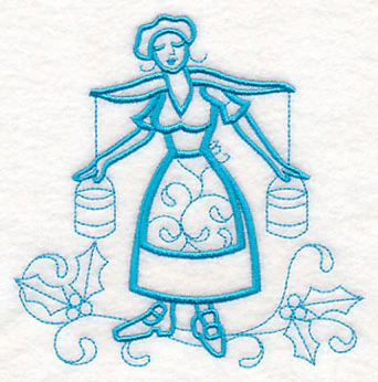 Doodle Maids a Milking - Image 3