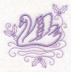 Doodle Swans a Swimming - Image 4
