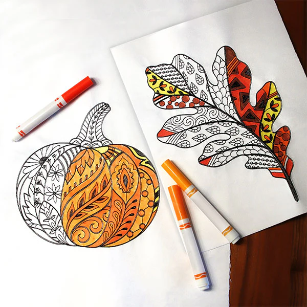 Doodle Treasure - Pumpkin (Blackwork) - Image 6