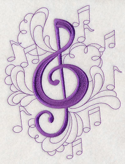 Doodle Treble Clef - Image 2